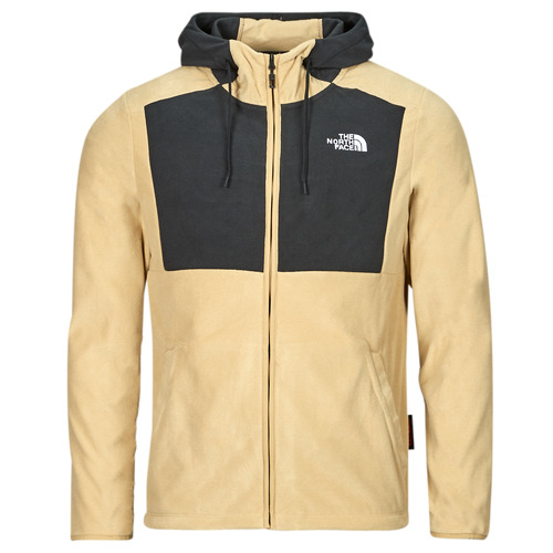 textil Herr Fleecetröja The North Face HOMESAFE FULL ZIP FLEECE HOODIE Beige / Svart