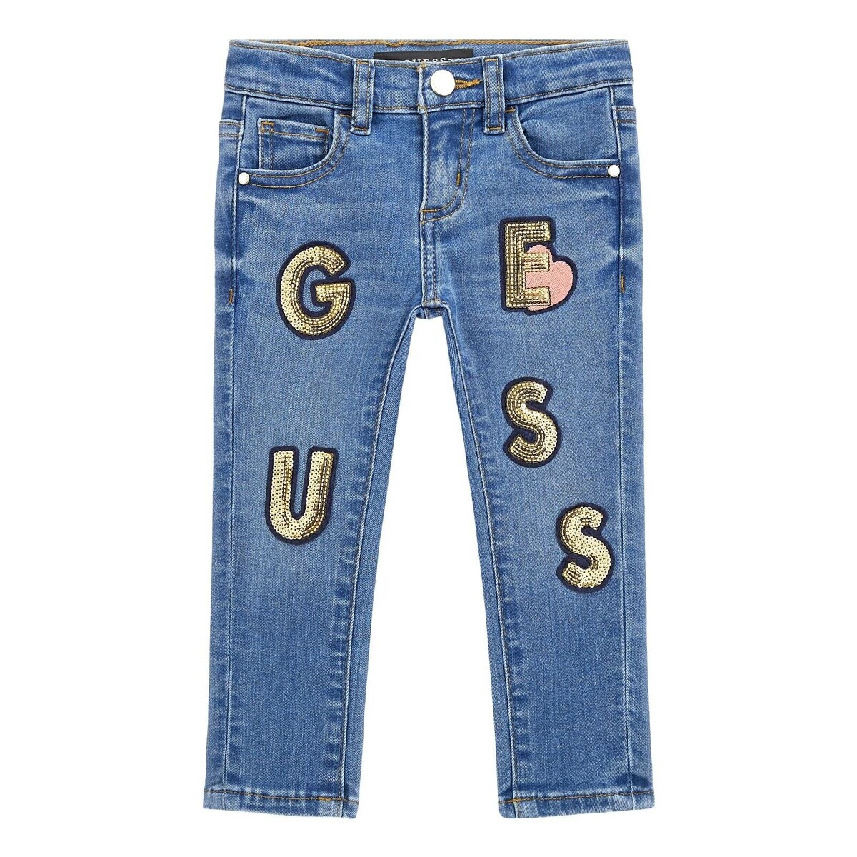 textil Flickor Stuprörsjeans Guess K4RA02 Blå