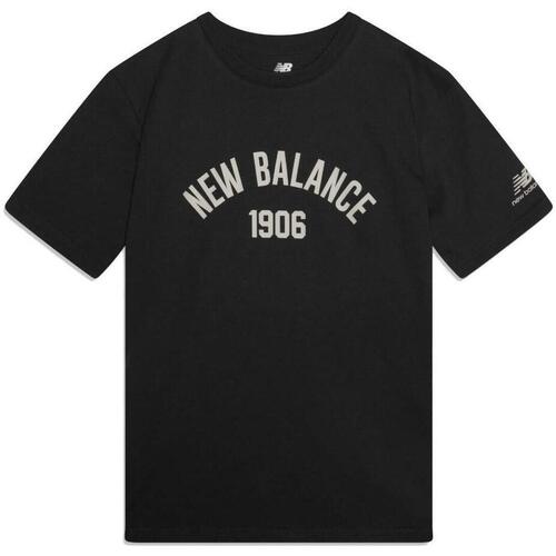 textil Herr T-shirts New Balance  Grå