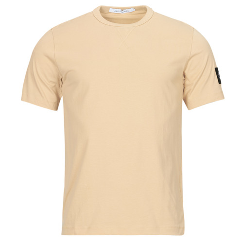 textil Herr T-shirts Calvin Klein Jeans BADGE REGULAR TEE Beige