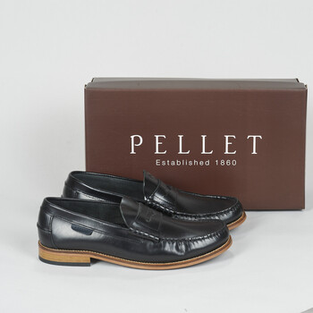 Skor Herr Loafers Pellet BASILE Kalv / Polido / Svart