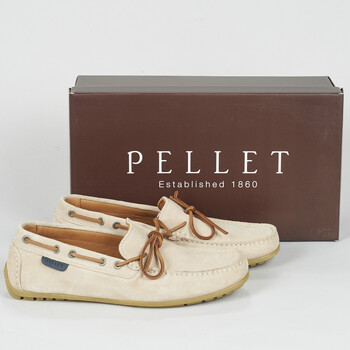 Skor Herr Loafers Pellet NERE Sammet / Kritvit