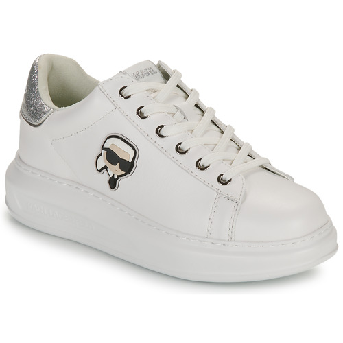 Skor Dam Sneakers Karl Lagerfeld KAPRI Karl NFT Lo Lace Vit / Silver