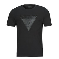 textil Herr T-shirts Guess CN SHINY GEL SHINY GEL Svart