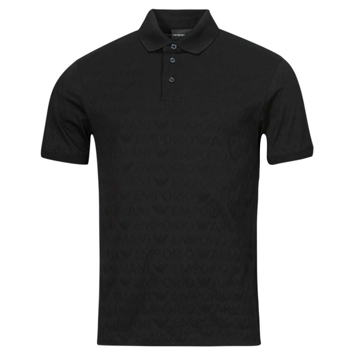 textil Herr Kortärmade pikétröjor Emporio Armani POLO 3D1FM8 Svart