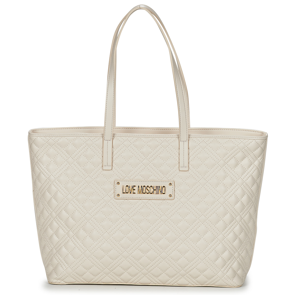 Väskor Dam Shoppingväskor Love Moschino QUILTED BAG JC4166 Elfenben