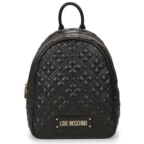 Väskor Dam Ryggsäckar Love Moschino QUILTED BCKPCK Svart / Guldfärgad