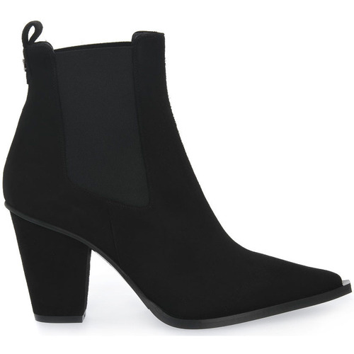 Skor Dam Boots Albano CAMOSCIO NERO Svart