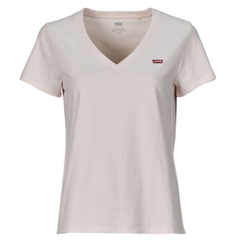 textil Dam T-shirts Levi's PERFECT VNECK Rosa