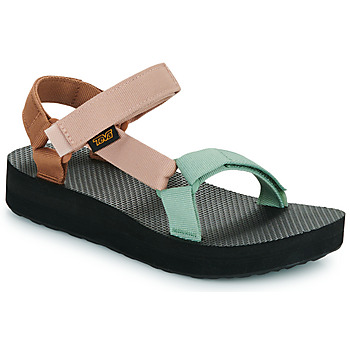 Skor Dam Sandaler Teva W MIDFORM UNIVERSAL Rosa / Grön / Orange