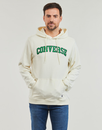 textil Herr Sweatshirts Converse HOODIE EGRET Brun