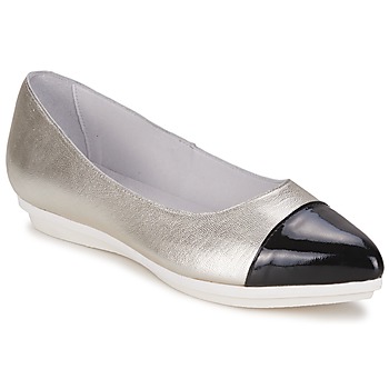 Skor Dam Ballerinor Alba Moda DRINITE Silver / Svart