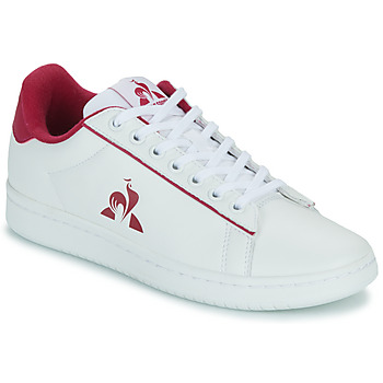 Skor Dam Sneakers Le Coq Sportif COURT CLEAN Vit / Röd