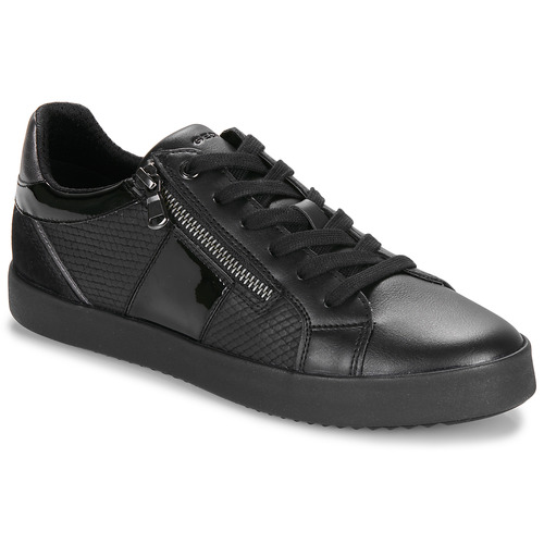 Skor Dam Sneakers Geox BLOMIEE B Svart / Guldfärgad