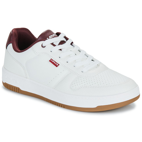 Skor Herr Sneakers Levi's DRIVE Vit / Bordeaux