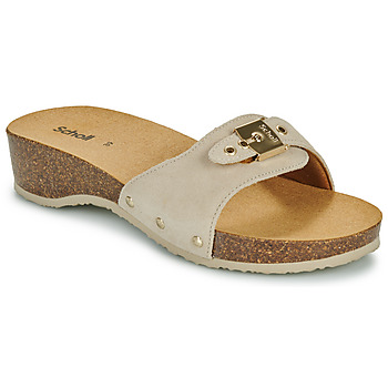 Skor Dam Tofflor Scholl PESCURA HEEL CORK Beige