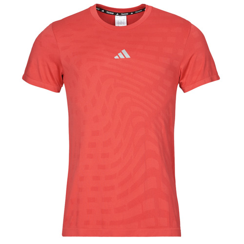 textil Herr T-shirts adidas Performance Gym+ Training Seamless T-Shirt Röd