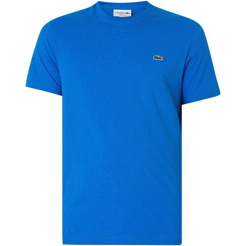 textil Herr T-shirts Lacoste Logo T-shirt Blå