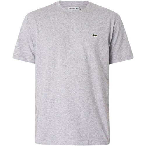 textil Herr T-shirts Lacoste Klassisk T-shirt med logotyp Grå