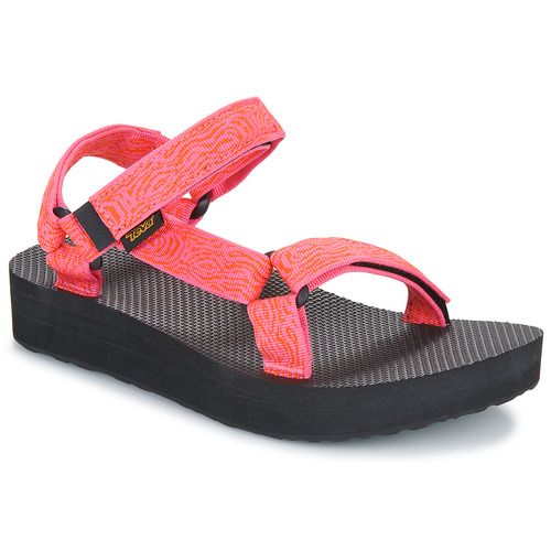 Skor Dam Sandaler Teva Midform Universal Rosa / Svart