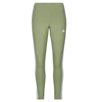 textil Dam Leggings Adidas Sportswear Essentials 3-Stripes High-Waisted Single Jersey Leggings Grön