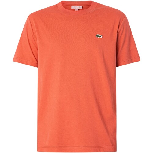 textil Herr T-shirts Lacoste Logo T-shirt Röd