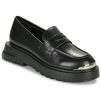 Skor Dam Loafers Love Moschino SQUARE LOVE SHOE Svart