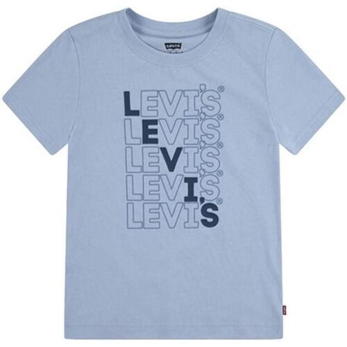 textil Pojkar T-shirts Levi's  Blå