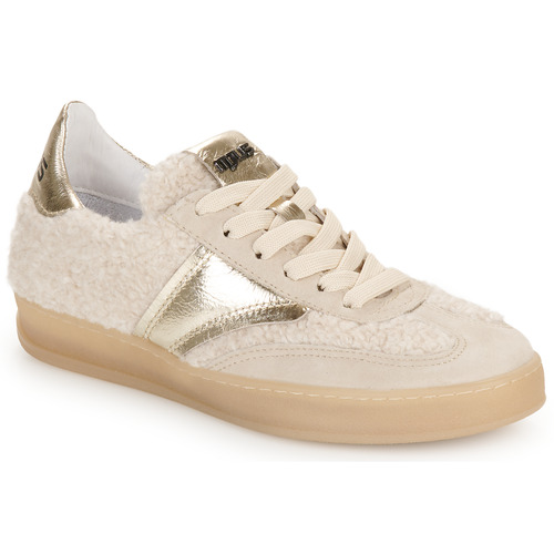 Skor Dam Sneakers Mjus GENOVA Beige / Silverfärgad