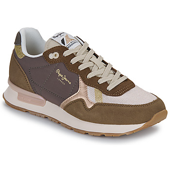 Skor Dam Sneakers Pepe jeans BRIT MIXT W Brun / Beige