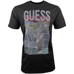 textil Herr T-shirts Guess M4GI15 I3Z14 Svart