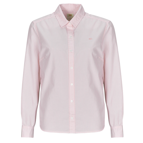 textil Dam Skjortor / Blusar Levi's THE CLASSIC BW SHIRT Vit / Rosa