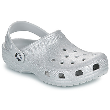 Skor Flickor Träskor Crocs Classic Glitter Clog K Silver