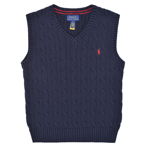 textil Barn Tröjor Polo Ralph Lauren VEST-TOPS-SWEATER Marin