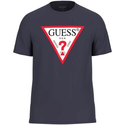 textil Herr T-shirts Guess  Flerfärgad