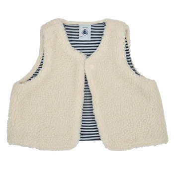 textil Barn Koftor / Cardigans / Västar Petit Bateau TOUMIMI Beige