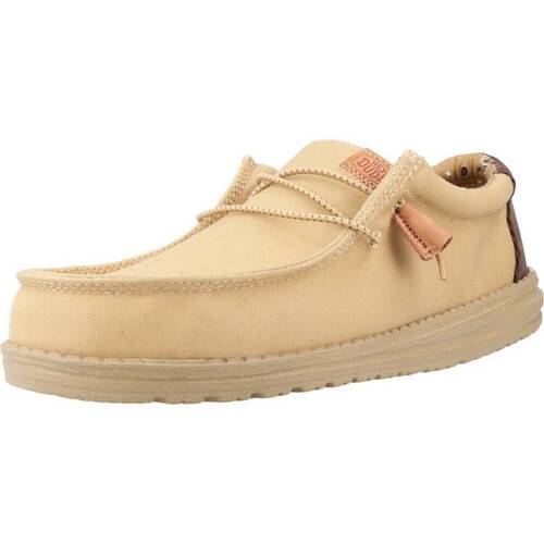 Skor Herr Snörskor HEYDUDE WALLY WORKWEAR Beige