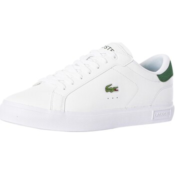 Skor Herr Sneakers Lacoste Powercourt 224 1 SMA Läder Trainers Vit