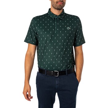 textil Herr Kortärmade pikétröjor Lacoste Golfpikétröja med anti-UV-tryck Grön