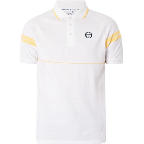 textil Herr Kortärmade pikétröjor Sergio Tacchini Cambio pikétröja Vit