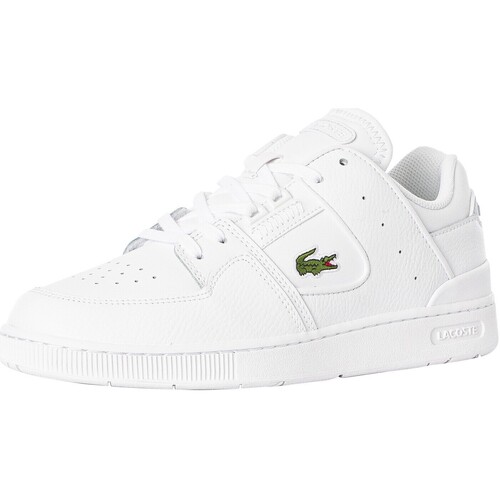 Skor Herr Sneakers Lacoste Court Cage 224 1 SMA Läder Trainers Vit