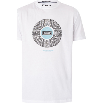 textil Herr T-shirts Weekend Offender Supersonic grafisk t-shirt Vit