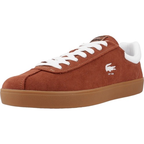 Skor Herr Sneakers Lacoste BASESHOT Brun