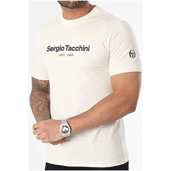 textil Herr T-shirts Sergio Tacchini 40514 Beige