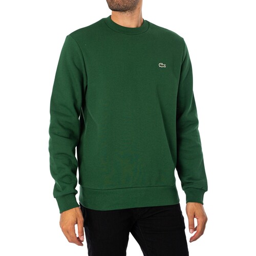 textil Herr Sweatshirts Lacoste Logo tröja Grön