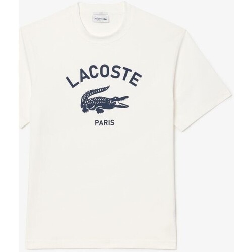 textil Herr T-shirts Lacoste TH2733 Vit