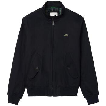 textil Herr Vindjackor Lacoste Waterproof Twill Harrington Jacket Navy Blue Blå