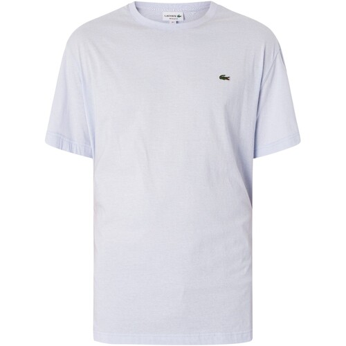 textil Herr T-shirts Lacoste Logo T-shirt Blå