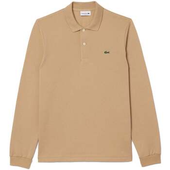 textil Herr T-shirts & Pikétröjor Lacoste Classic Fit Long Sleeve Polo Shirt Beige Beige