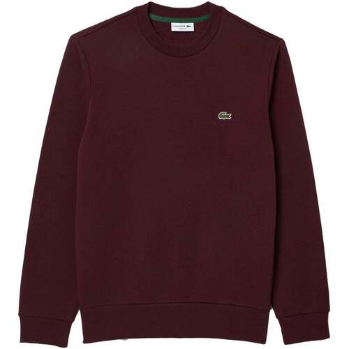 textil Herr Sweatshirts Lacoste Fleece Crew Sweatshirt Bordeaux Red